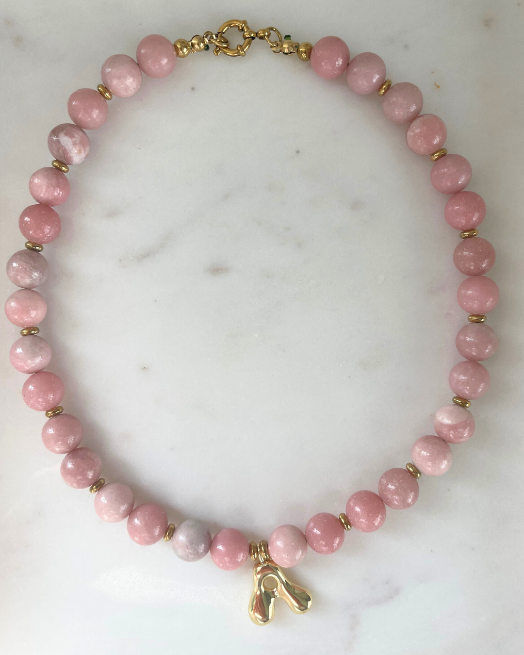 The Aroha necklace ~ Pink Opal