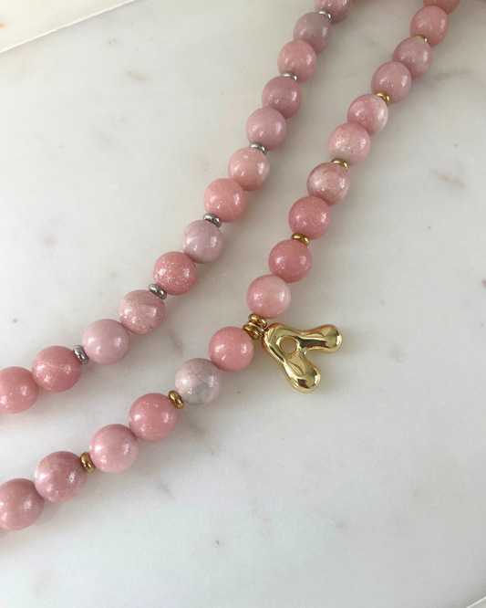 The Aroha necklace ~ Pink Opal