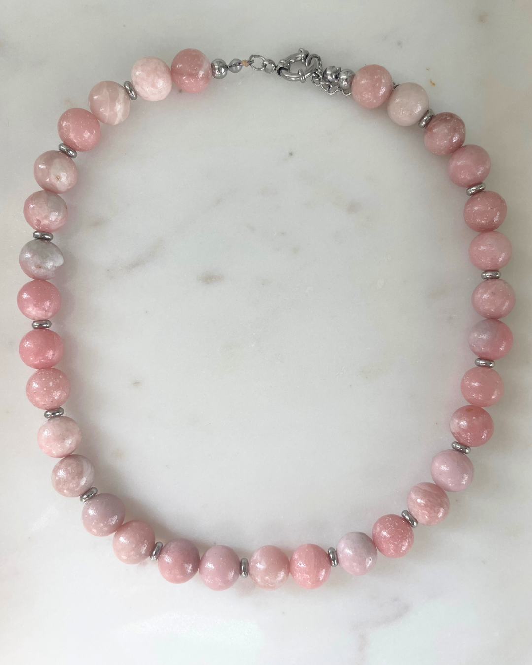 The Aroha necklace ~ Pink Opal