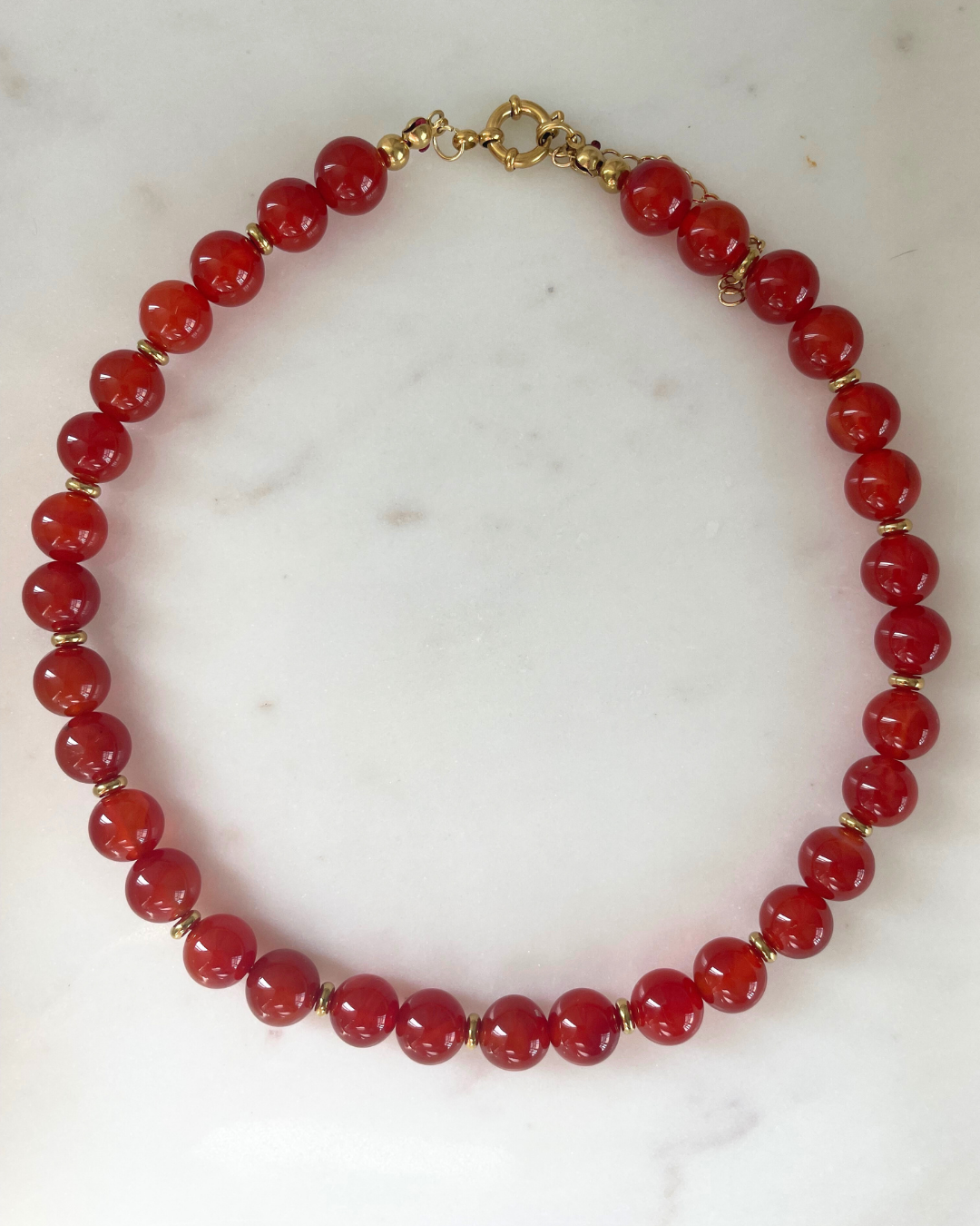 The Aroha necklace ~ Red agate