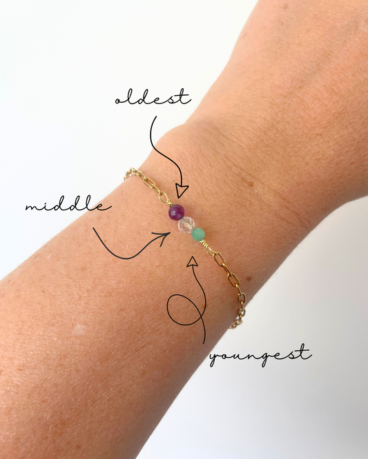 Birthstone bracelet